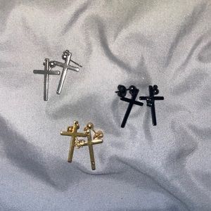 Cross earrings